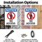 Signmission No Access OSHA Notice Sign, Plastic, 7in W x 10in L, 2PK OS-2PACK-NS-P-710-V-14343 - alternate 3